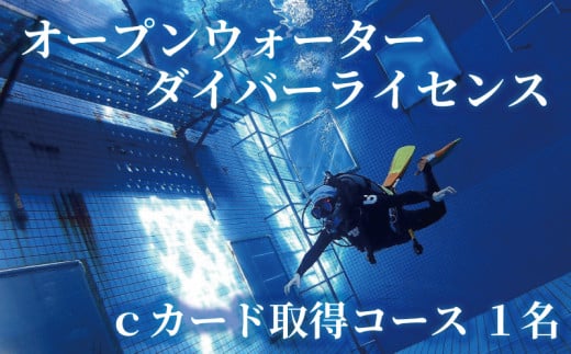 ダイビングライセンス　オープンウォーターダイバー取得　クーポン1枚(1名様分)